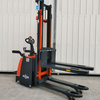 Jiangmen Electric Reach Stacker Stand on Driving Forklift with High Quality Cdd-Dq