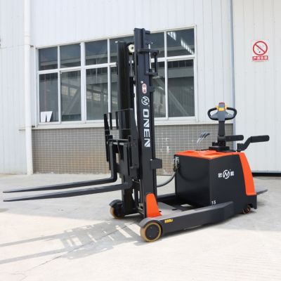 China Factory Price OEM/ODM 1000kg-2000kg Warehouse Industrial High-Quality Stacking Height Electric Stand on Reach Truck Forklift with CE and ISO14001/9001