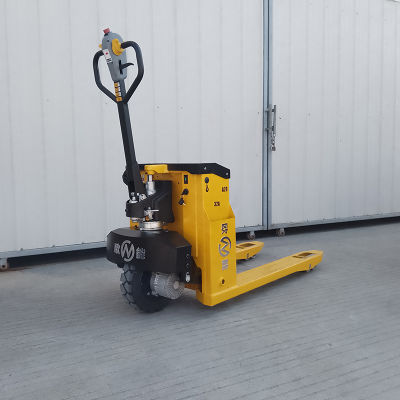 Big Rubber Tire All Terrian Battery Operate Heavy Pallet Truck