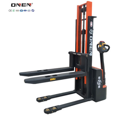 CE RoHS OEM Customized 1500kg Loading Capacity 1600mm Lifting Walk Behind Electric Forklift
