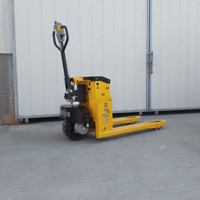 48V Motor Big Rubber Tire 3 Tons Trolley Pallet Truck
